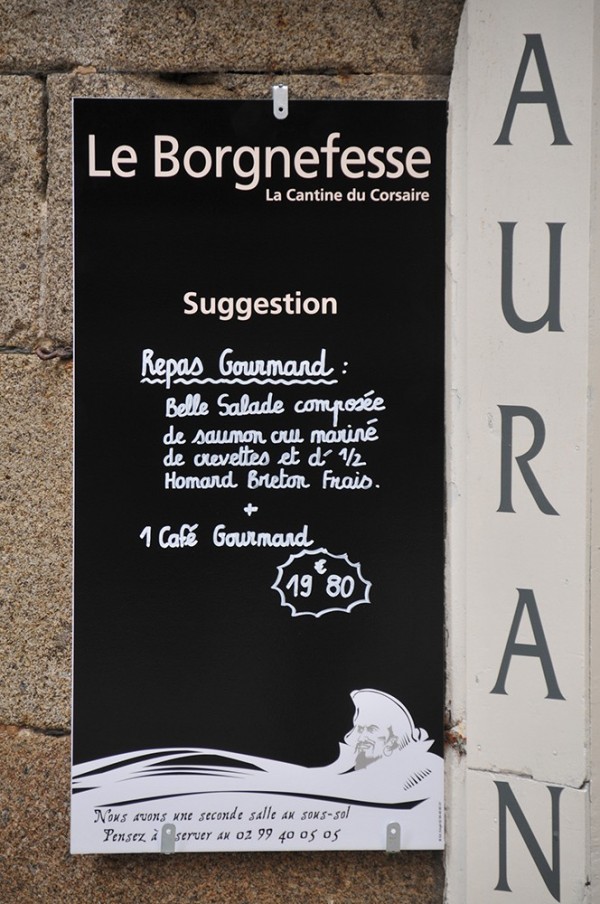 RESTAURATION : Panneaux menus à Saint-Malo